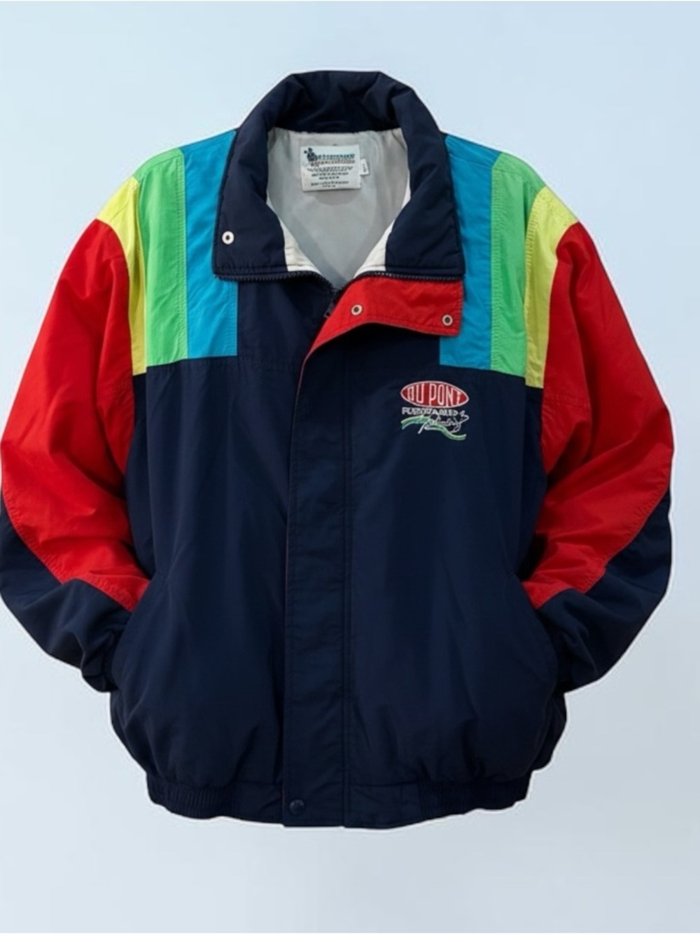 Vintage Jeff Gordon Jacket Men XXL Dupont Satin Bomber USA NASCAR Racing